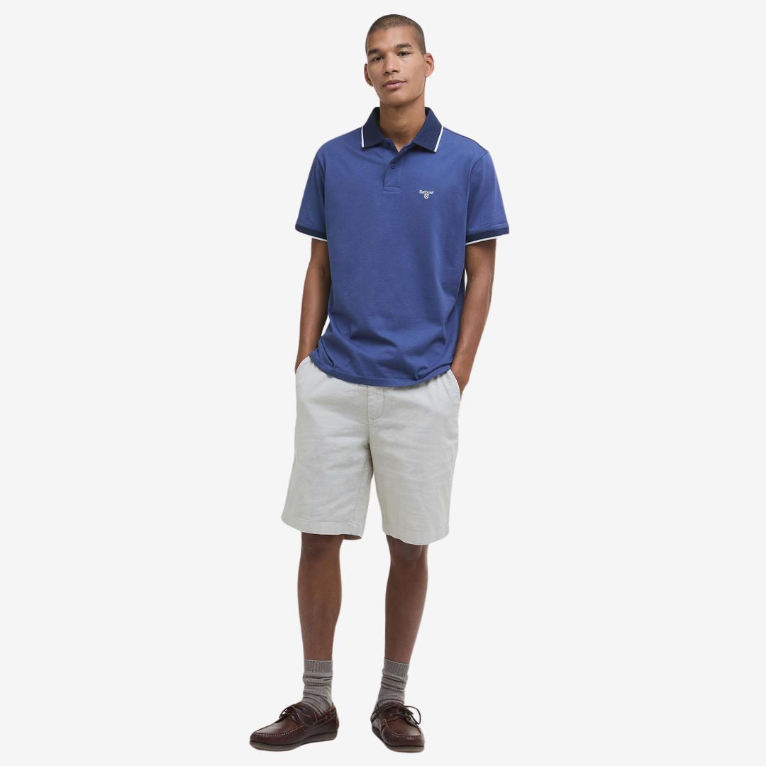 Barbour Men's Cornsay Short-Sleeved Polo Shirt in Oceana