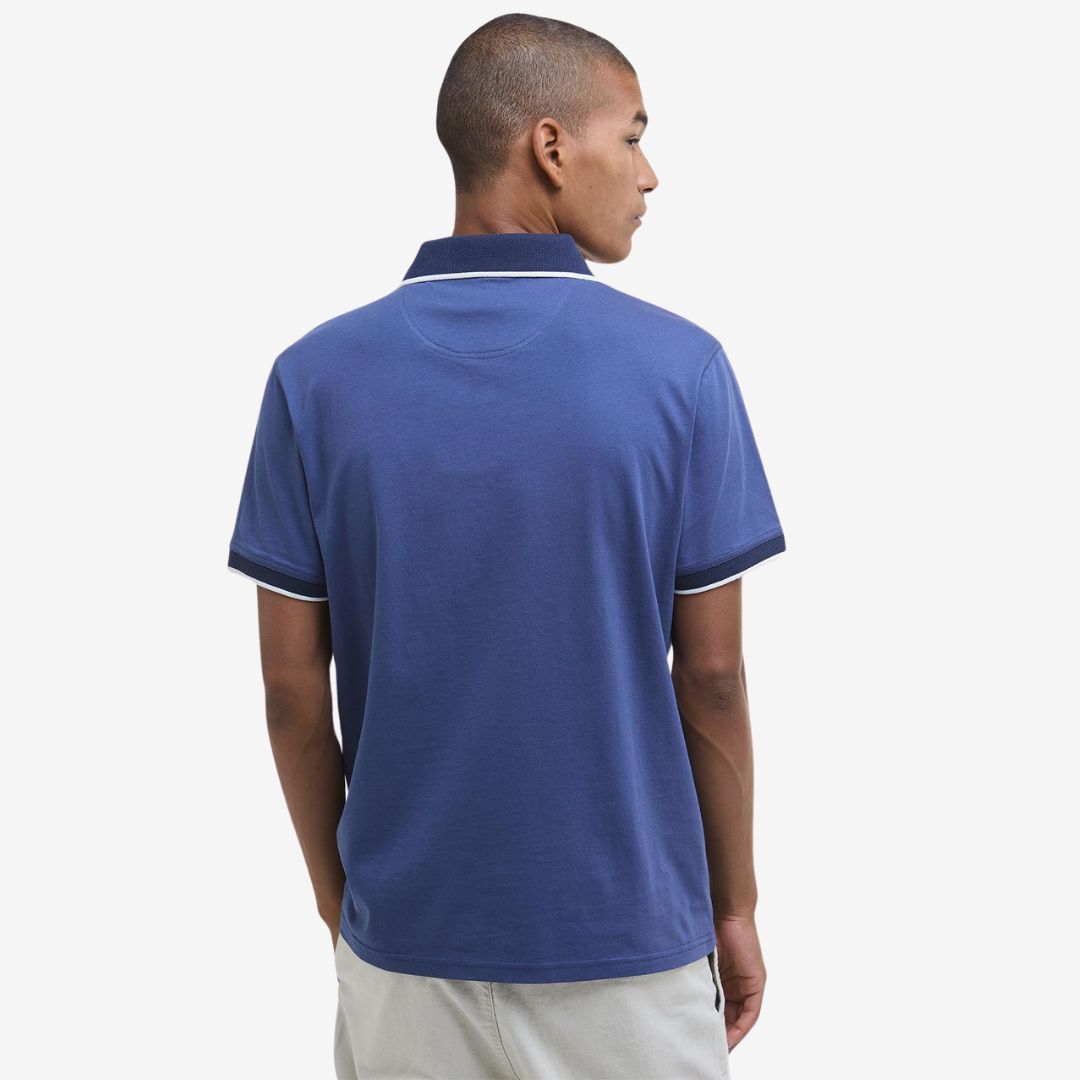 Barbour Men's Cornsay Short-Sleeved Polo Shirt in Oceana