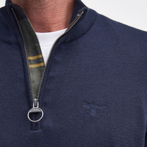 Barbour Men's Cotton Half-Zip Jumper in Navy