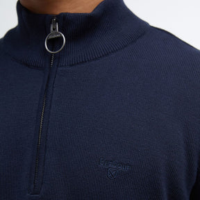 Barbour Men's Cotton Half-Zip Jumper in Navy