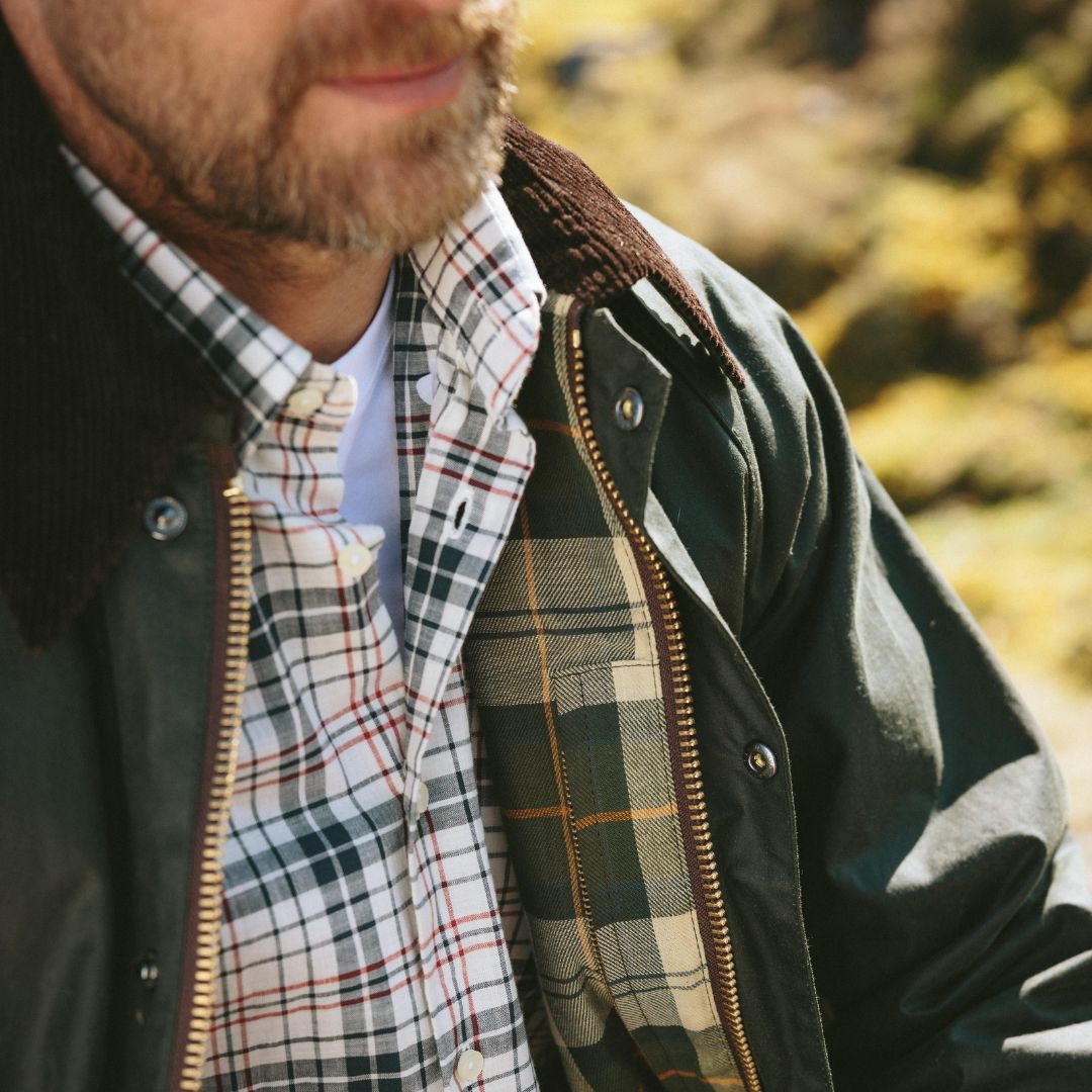 Barbour Men's Drafthill Regular Short-Sleeved Shirt in Classic Navy