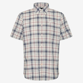 Barbour Men's Drafthill Regular Short-Sleeved Shirt in Classic Navy