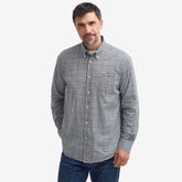 Barbour Men's Durand Regular Long-Sleeved Shirt in Olive