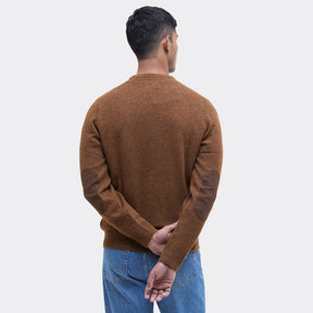 Barbour Men's Essential Crew Neck Jumper in Bracken
