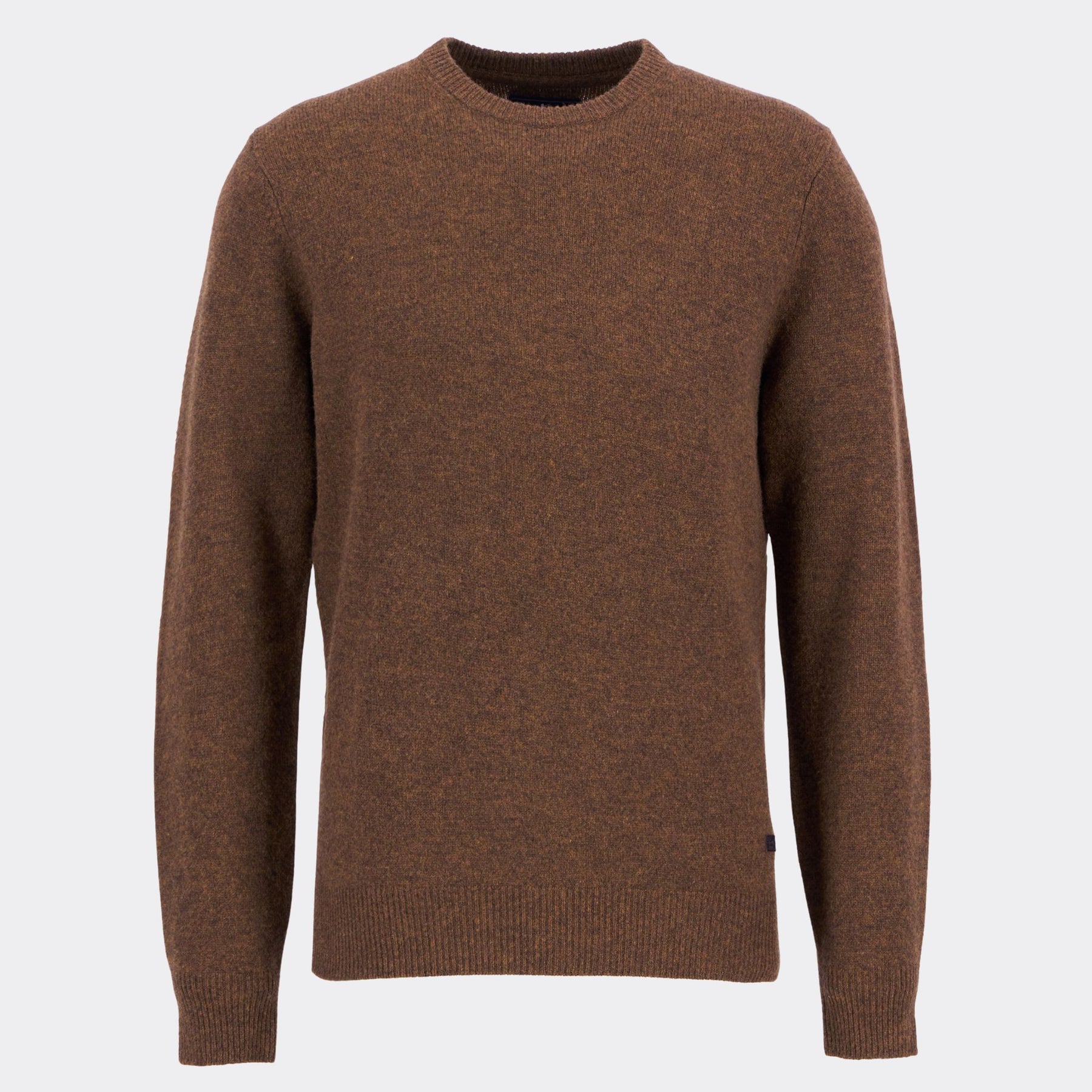 Barbour Men's Essential Crew Neck Jumper in Bracken