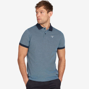 Barbour Men's Essential Sports Mix Short-Sleeved Polo Shirt in Navy