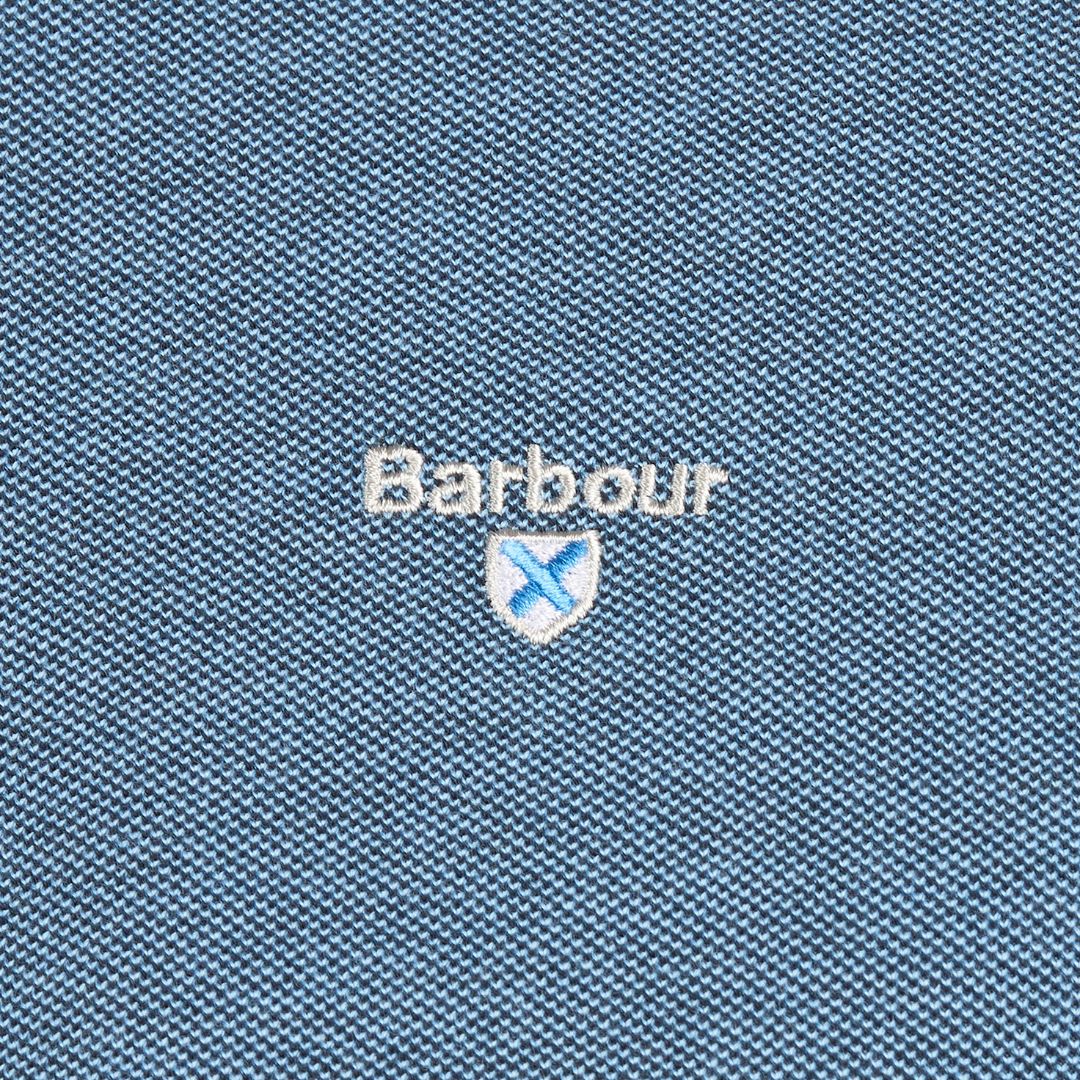 Barbour Men's Essential Sports Mix Short-Sleeved Polo Shirt in Navy