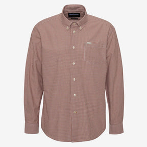 Barbour Men's Finwell Tailored Long-Sleeved Shirt in Rust