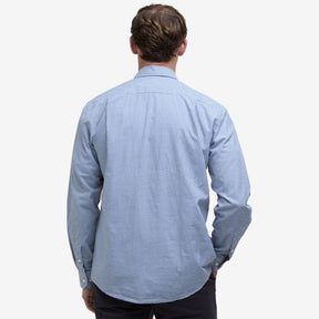 Barbour Men's Finwell Tailored Long-Sleeved Shirt in Sky