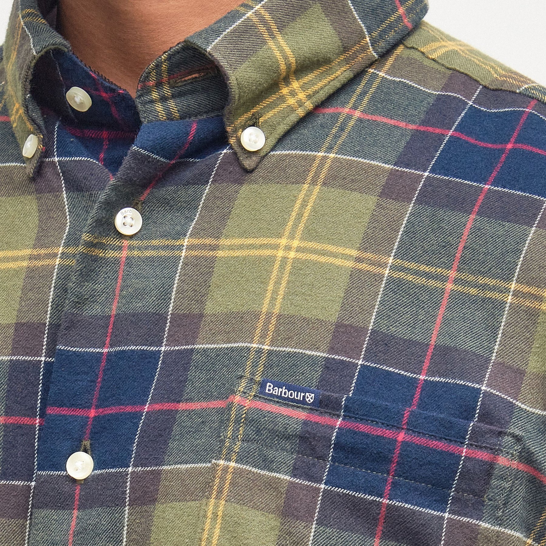 Barbour Men's Fortrose Tailored Long-Sleeved Shirt in Classic Tartan