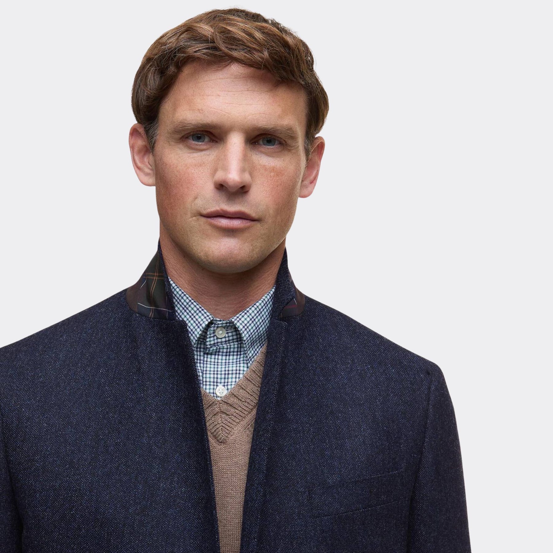 Barbour Men's Godfrey Moons Shetland Blazer in Navy