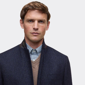 Barbour Men's Godfrey Moons Shetland Blazer in Navy