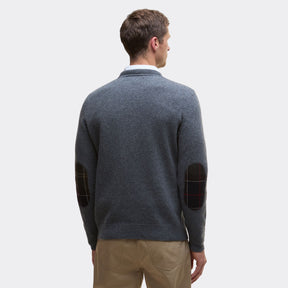 Barbour Men's Holden Crew Neck Jumper in Mid Grey Marl