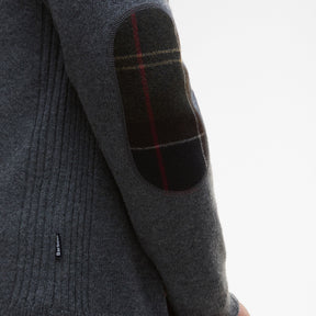 Barbour Men's Holden Crew Neck Jumper in Mid Grey Marl