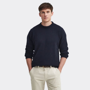 Barbour Men's Holden Crew Neck Jumper in Navy