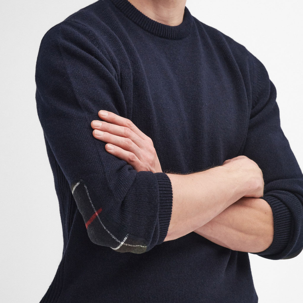 Barbour Men's Holden Crew Neck Jumper in Navy
