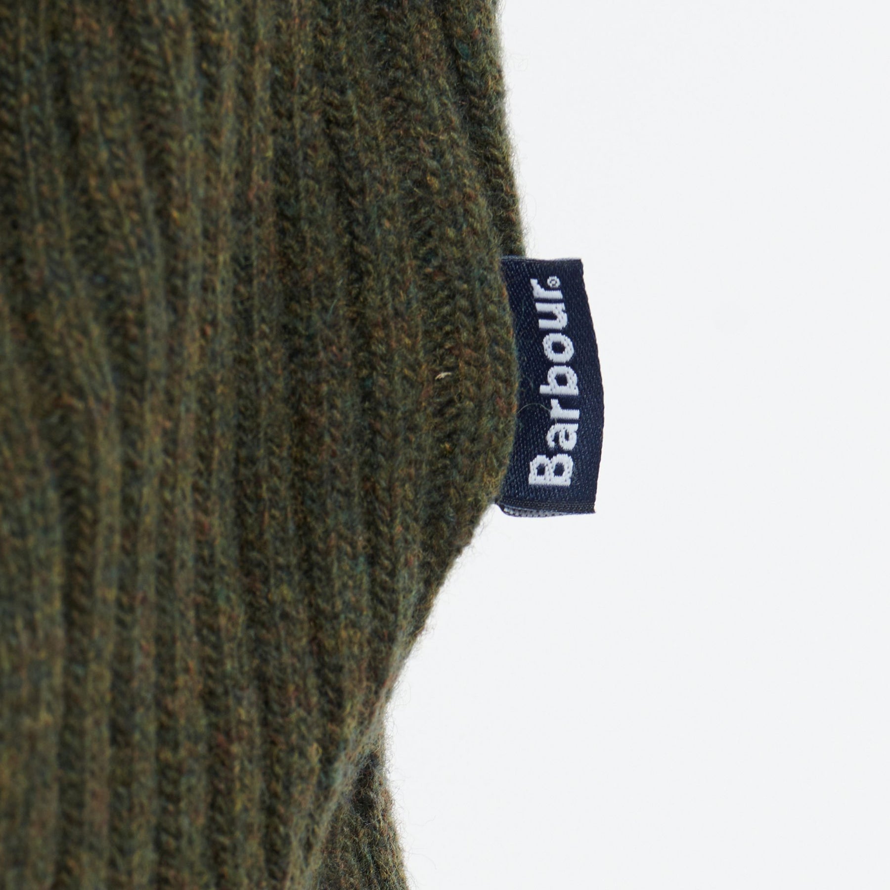 Barbour Men's Holden Half Zip Jumper in Olive