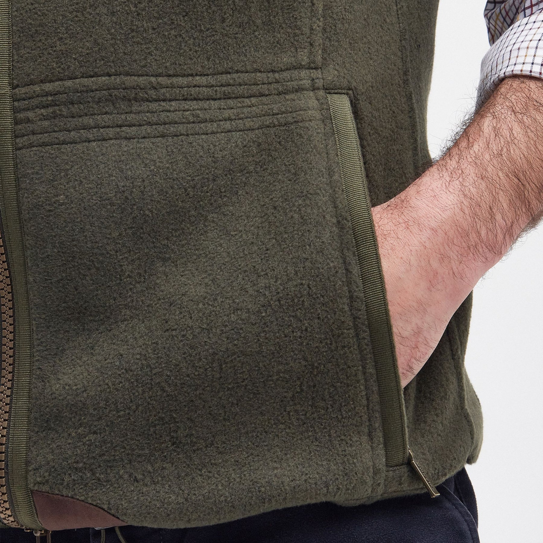Barbour Men's Langdale Fleece Gilet in Olive
