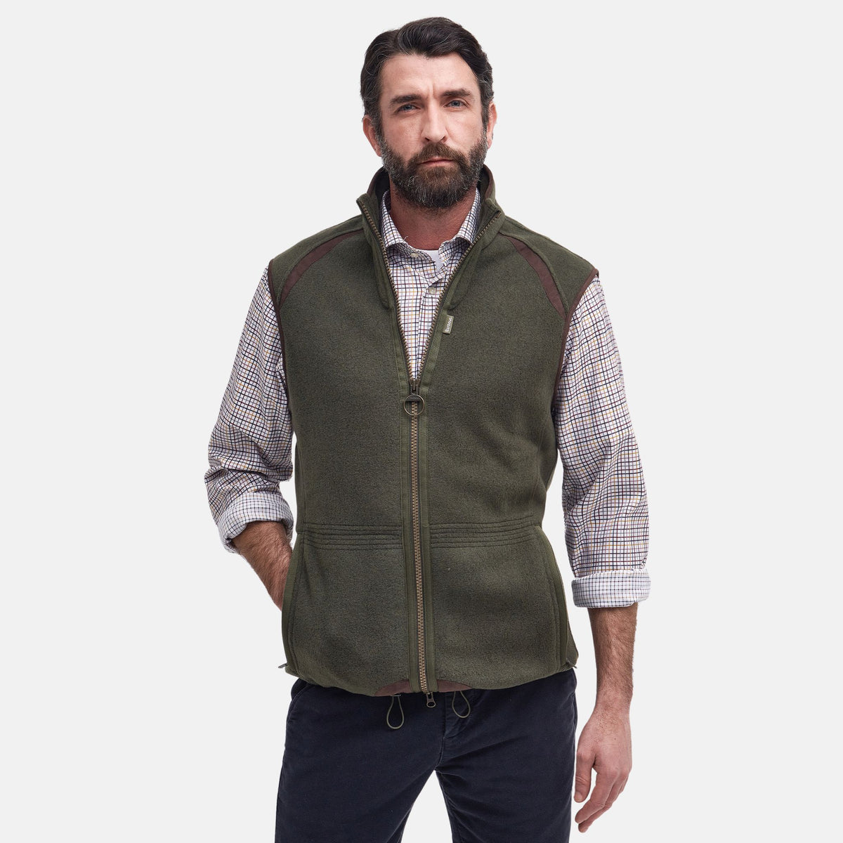 Barbour Men's Langdale Fleece Gilet in Olive