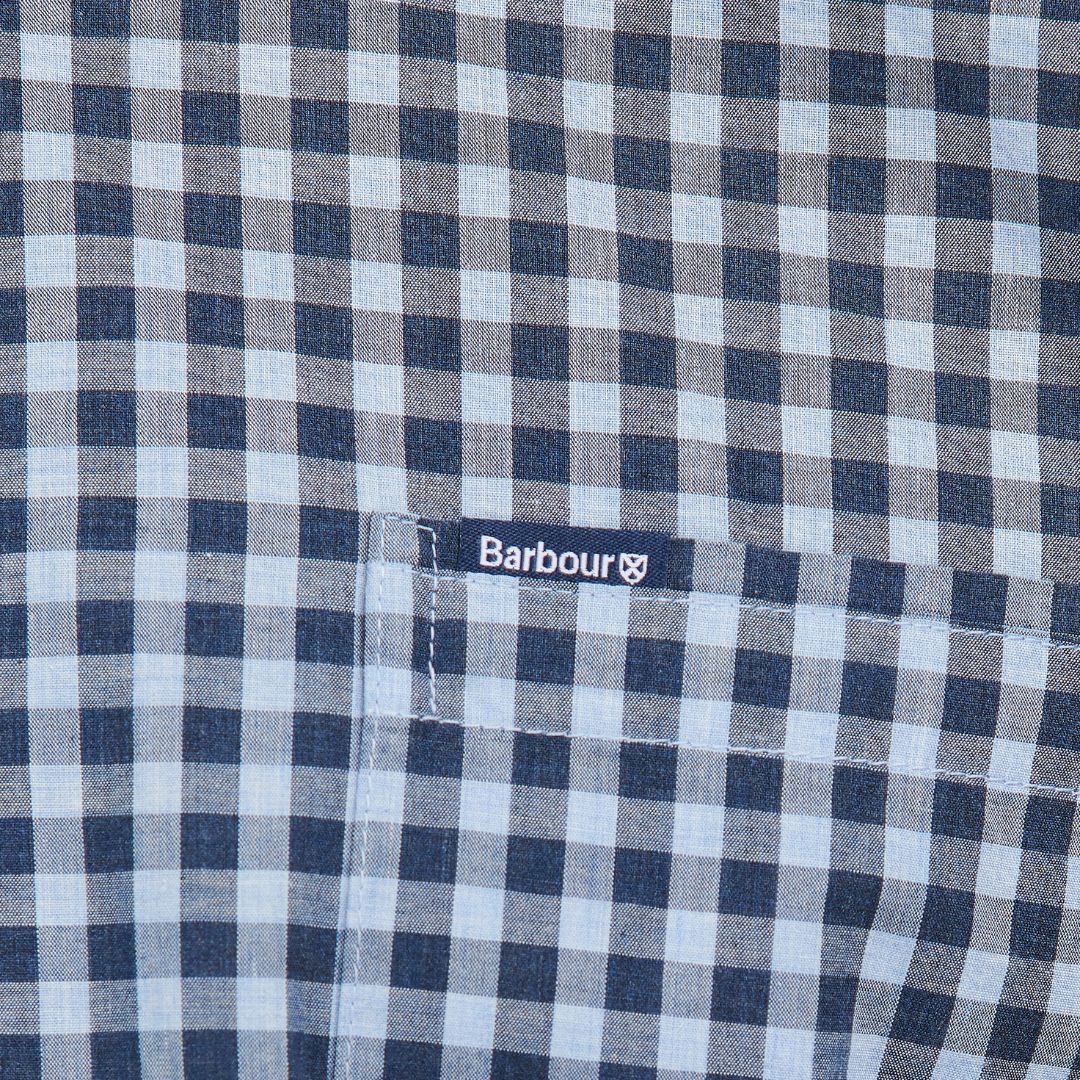 Barbour Men's Merryton Tailored Long-Sleeved Shirt in Blue