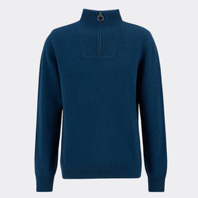 Barbour Men's Nelson Half-Zip Jumper in Mallard Green