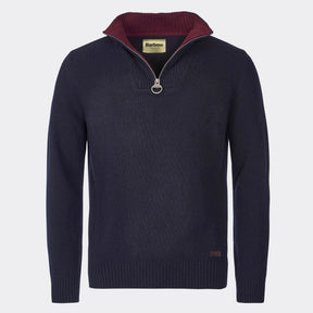 Barbour Men's Nelson Half-Zip Jumper in Navy