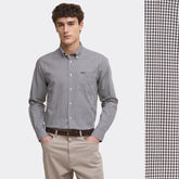 Barbour Men's Padshaw Tailored Long-Sleeved Shirt in Dark Oak