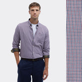 Barbour Men's Padshaw Tailored Long-Sleeved Shirt in Rich Red