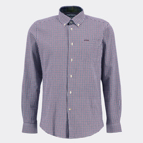Barbour Men's Padshaw Tailored Long-Sleeved Shirt in Rich Red