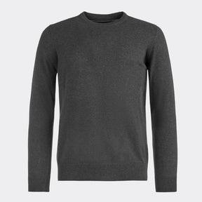 Barbour Men's Pima Cotton Crew Neck Jumper in Charcoal