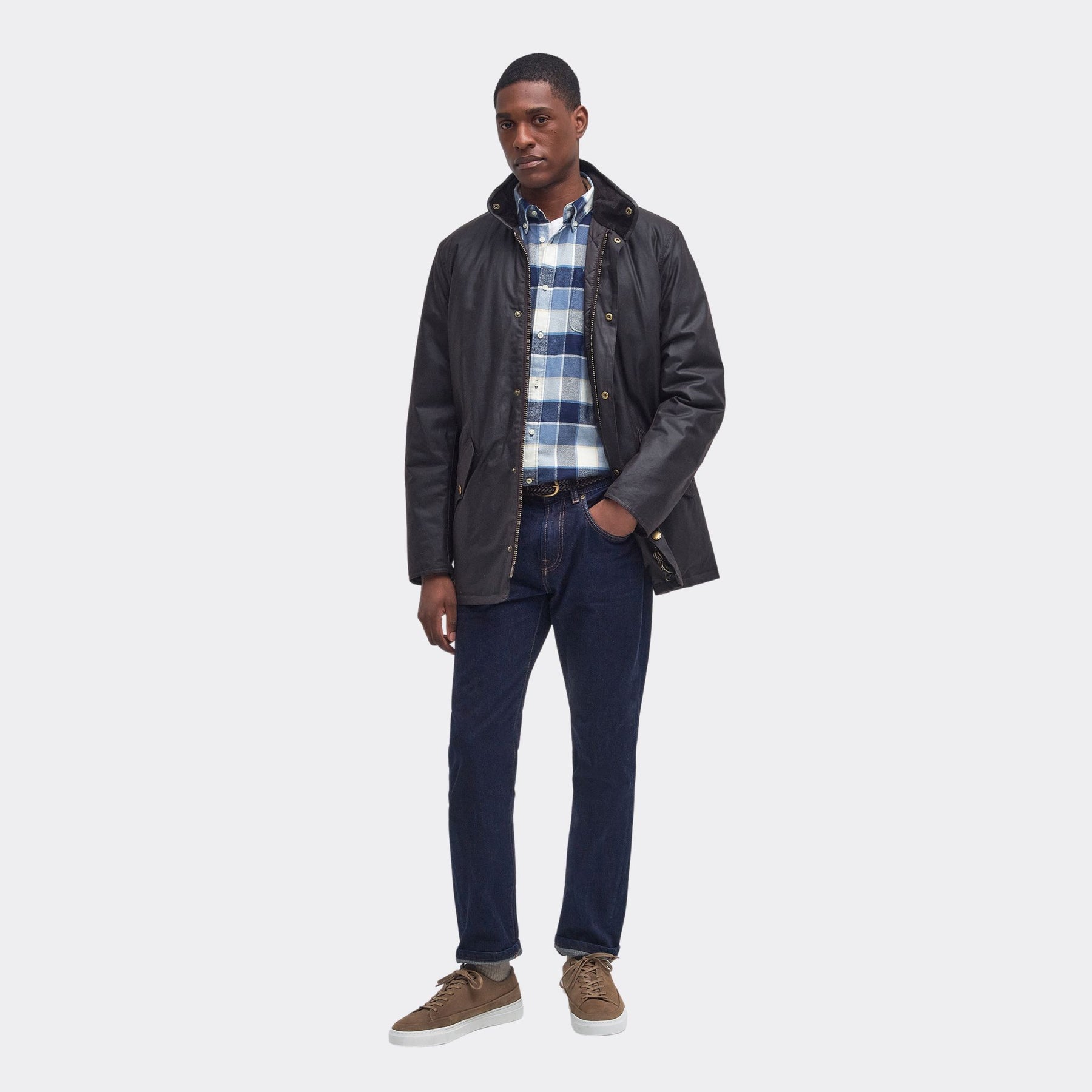 Barbour Men's Prestbury Waxed Jacket in Rustic