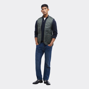 Barbour Men's Quilted Zip-In Liner Gilet in Olive Classic