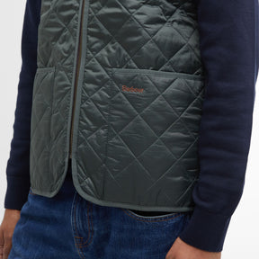 Barbour Men's Quilted Zip-In Liner Gilet in Olive Classic