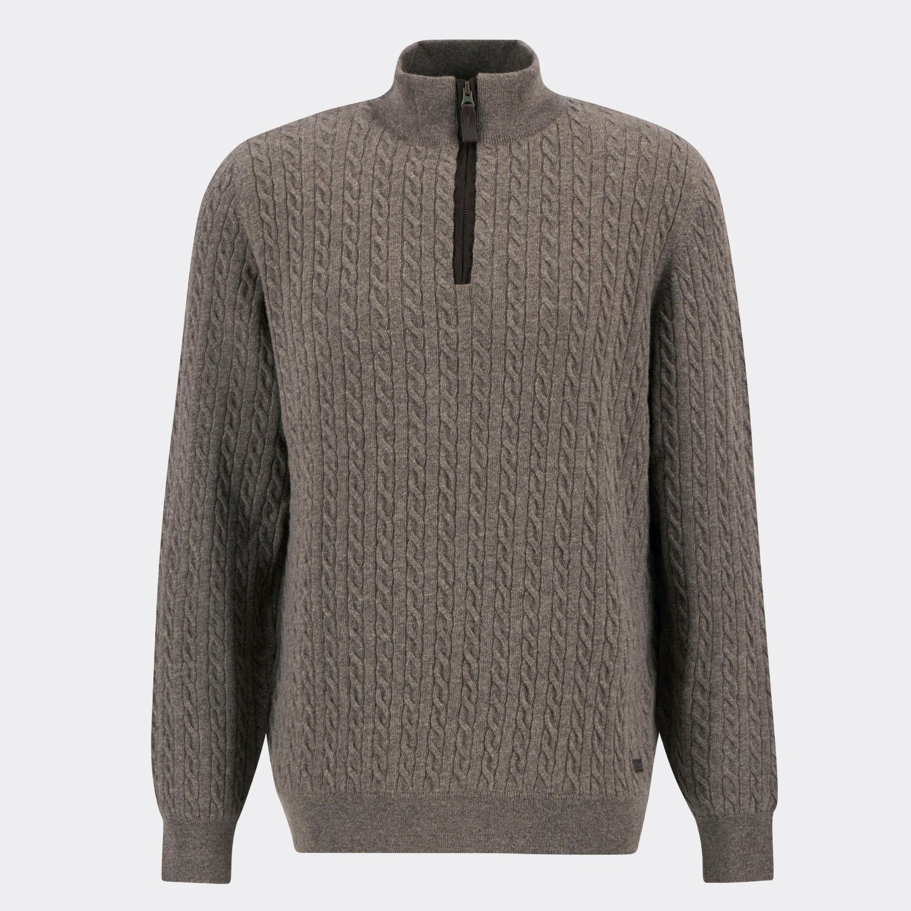 Barbour Men's Ramsden Half-Zip Jumper in Military Marl