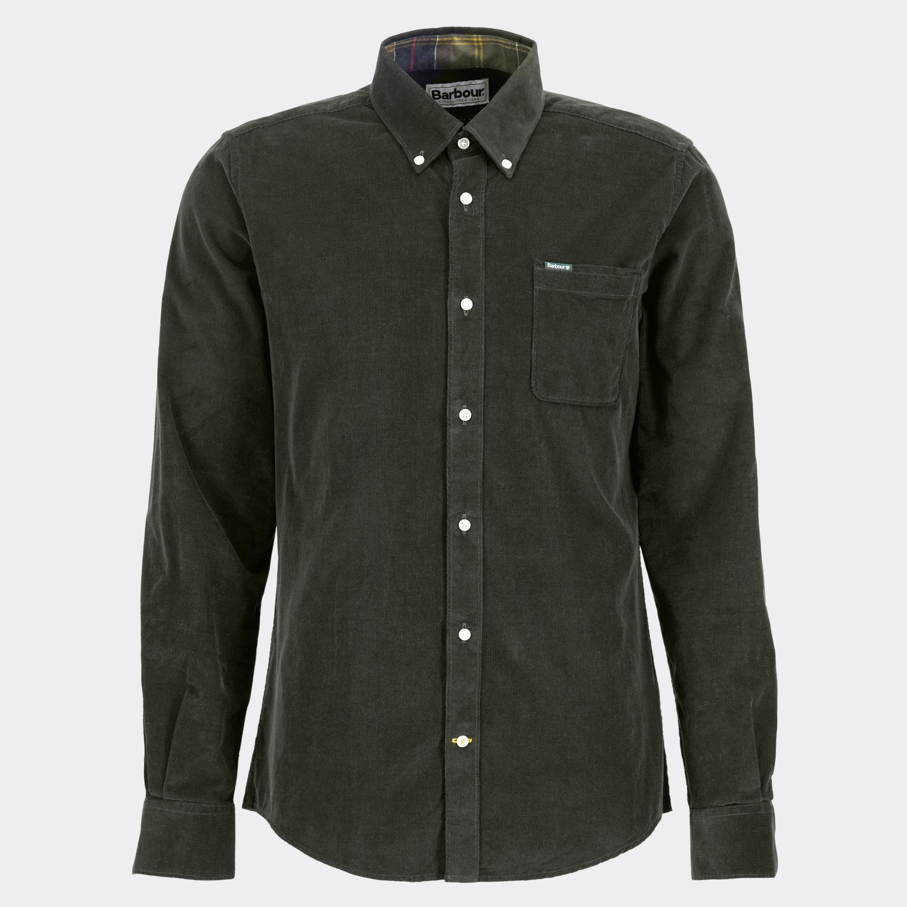 Barbour Men's Ramsey Tailored Fit Shirt in Forest