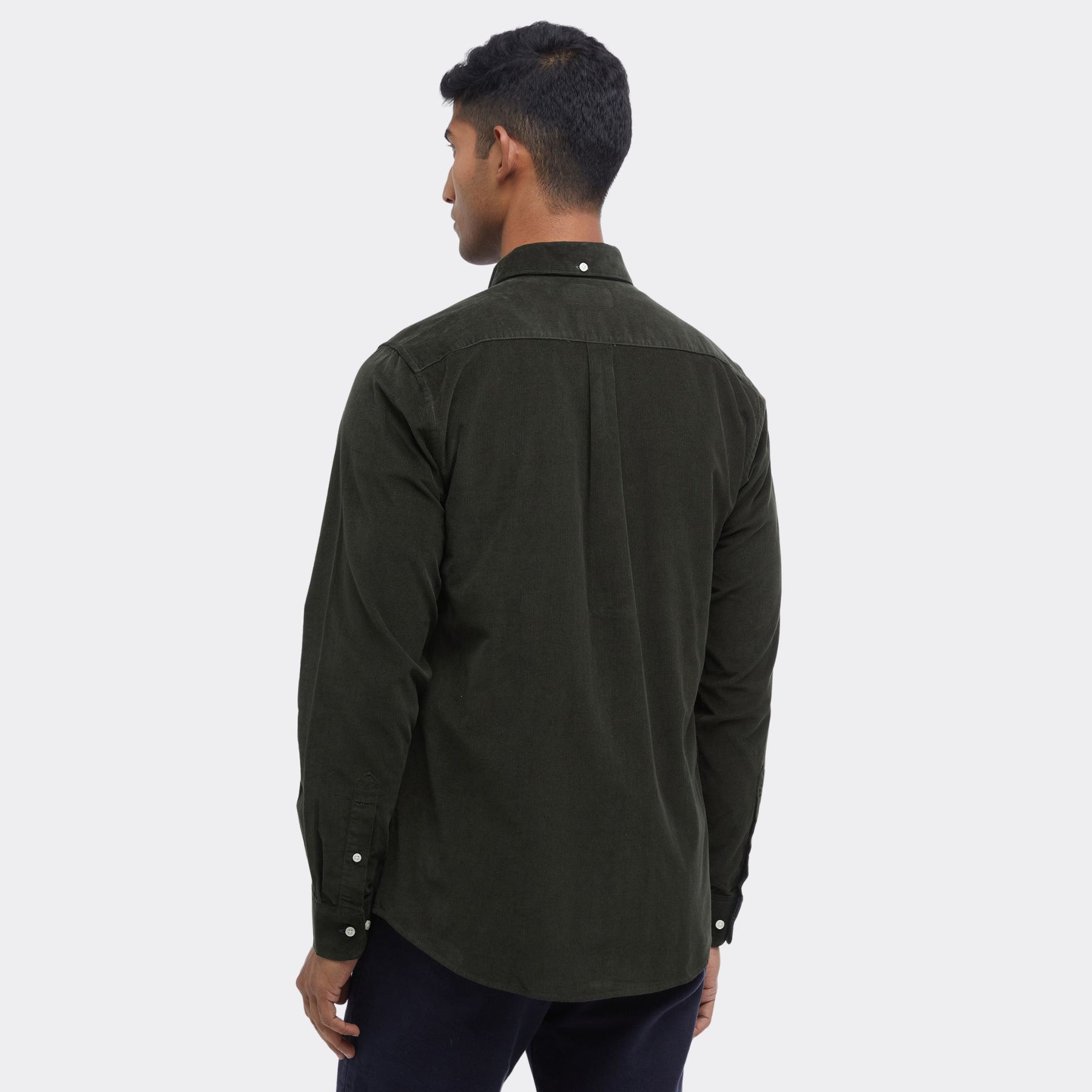 Barbour Men's Ramsey Tailored Fit Shirt in Forest