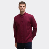 Barbour Men's Sealane Relaxed Long-Sleeved Shirt in Biking Red
