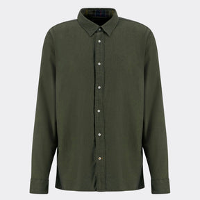 Barbour Men's Sealane Relaxed Long-Sleeved Shirt in Olive