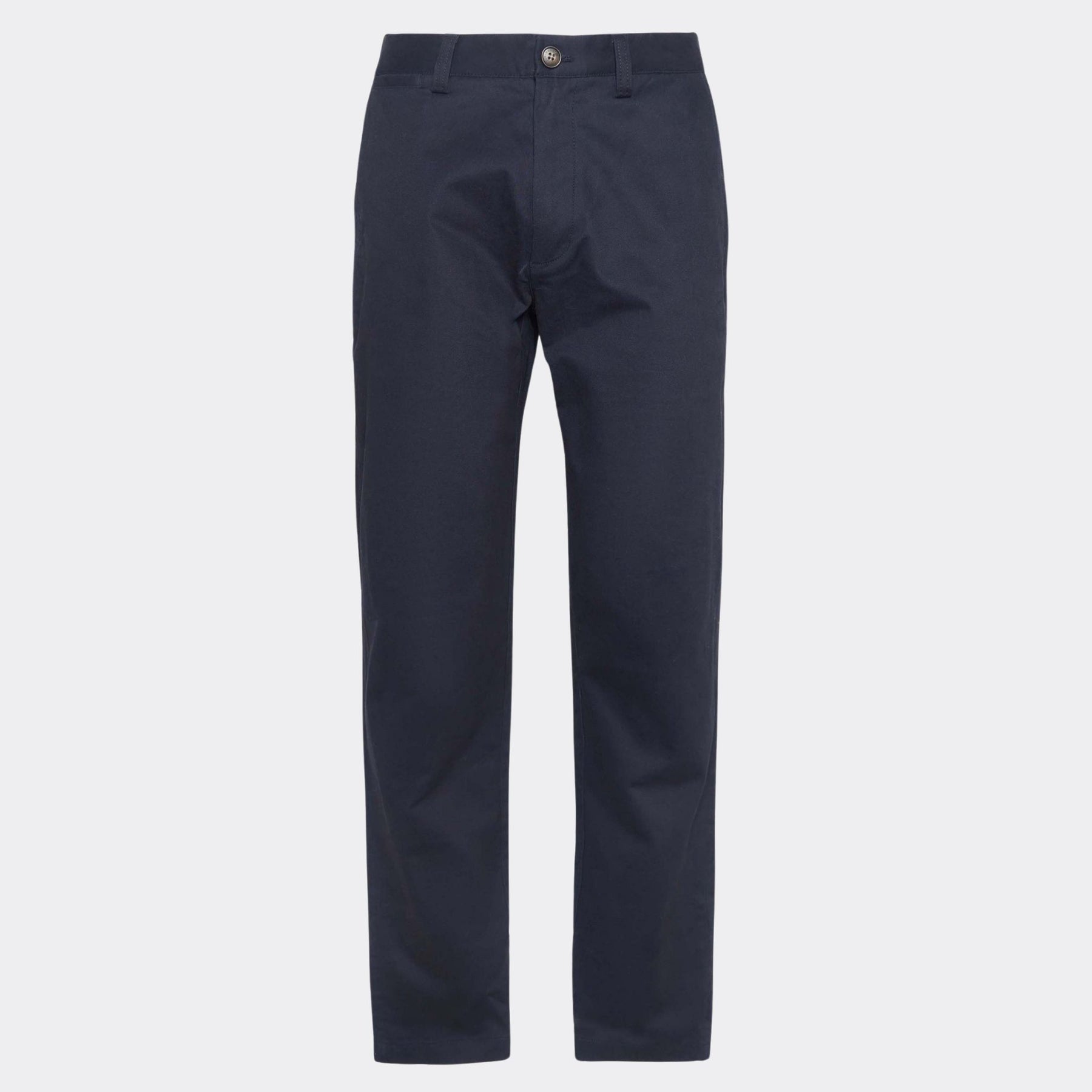 Barbour Men's Suede Sateen Tailored Trousers in Dark Navy