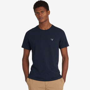 Barbour Men's Tartan Sports T-Shirt in New Navy