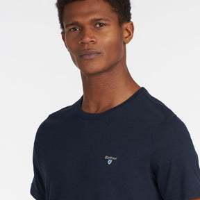 Barbour Men's Tartan Sports T-Shirt in New Navy