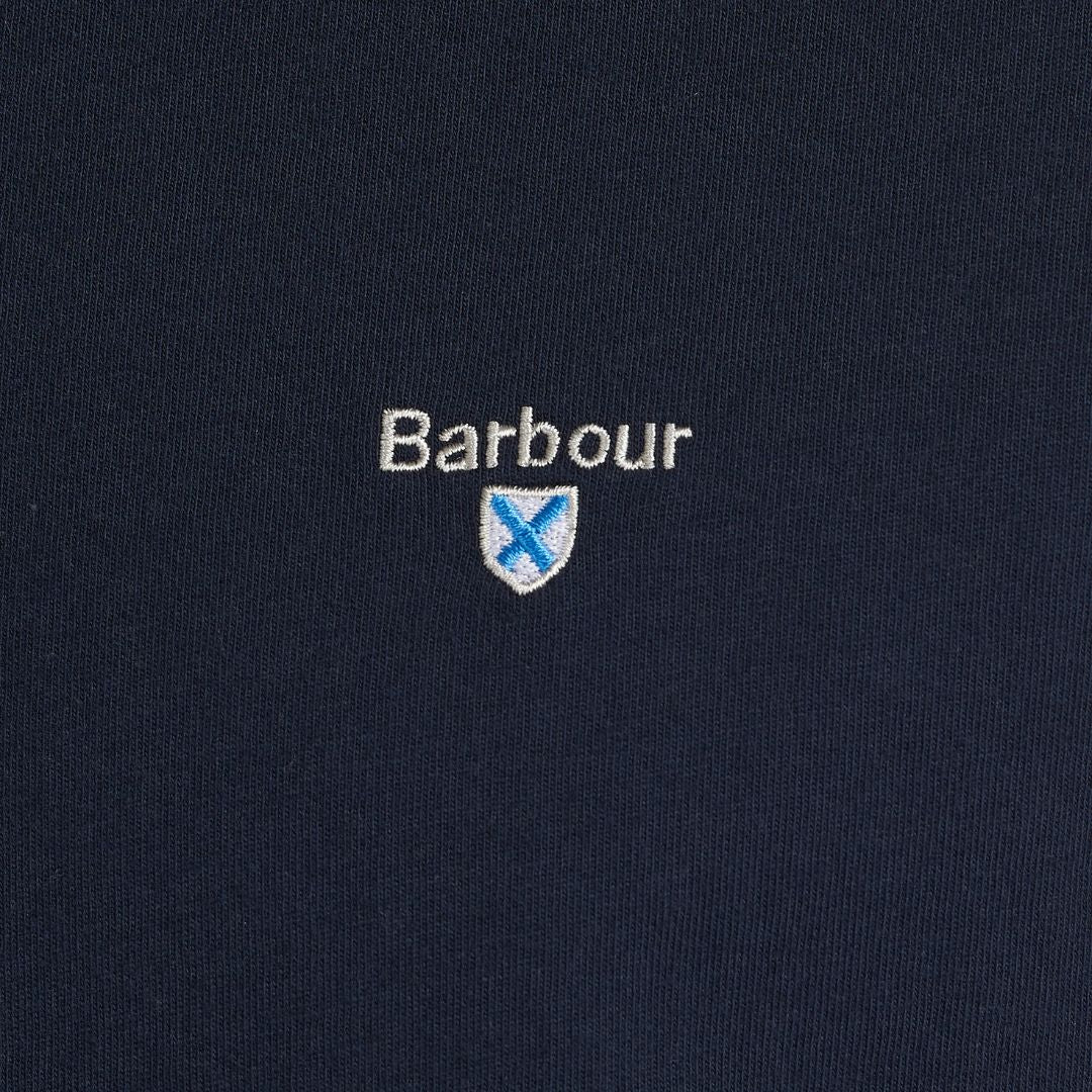 Barbour Men's Tartan Sports T-Shirt in New Navy