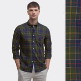 Barbour Men's Wetheram Tailored Long-Sleeved Shirt in Classic Tartan