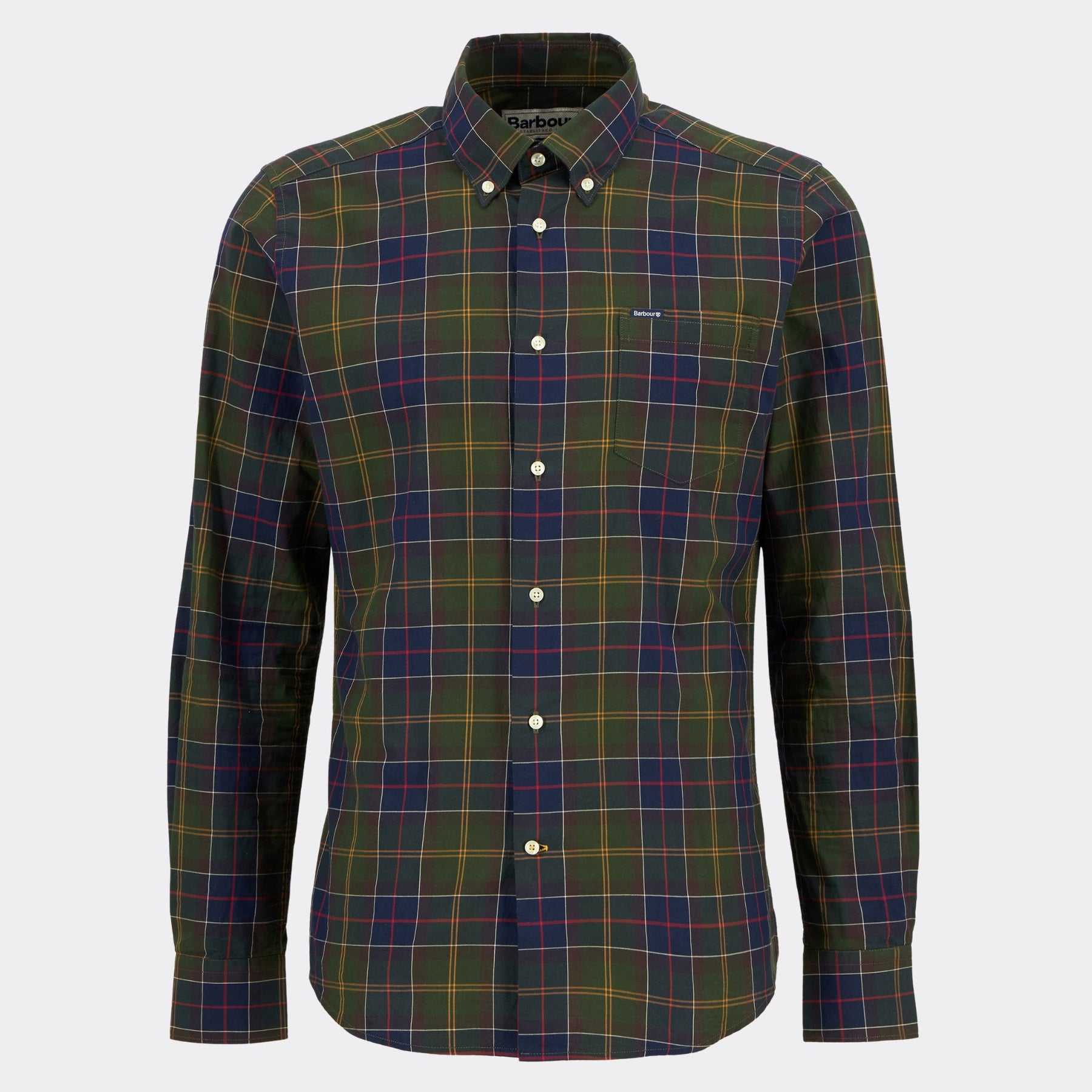 Barbour Men's Wetheram Tailored Long-Sleeved Shirt in Classic Tartan