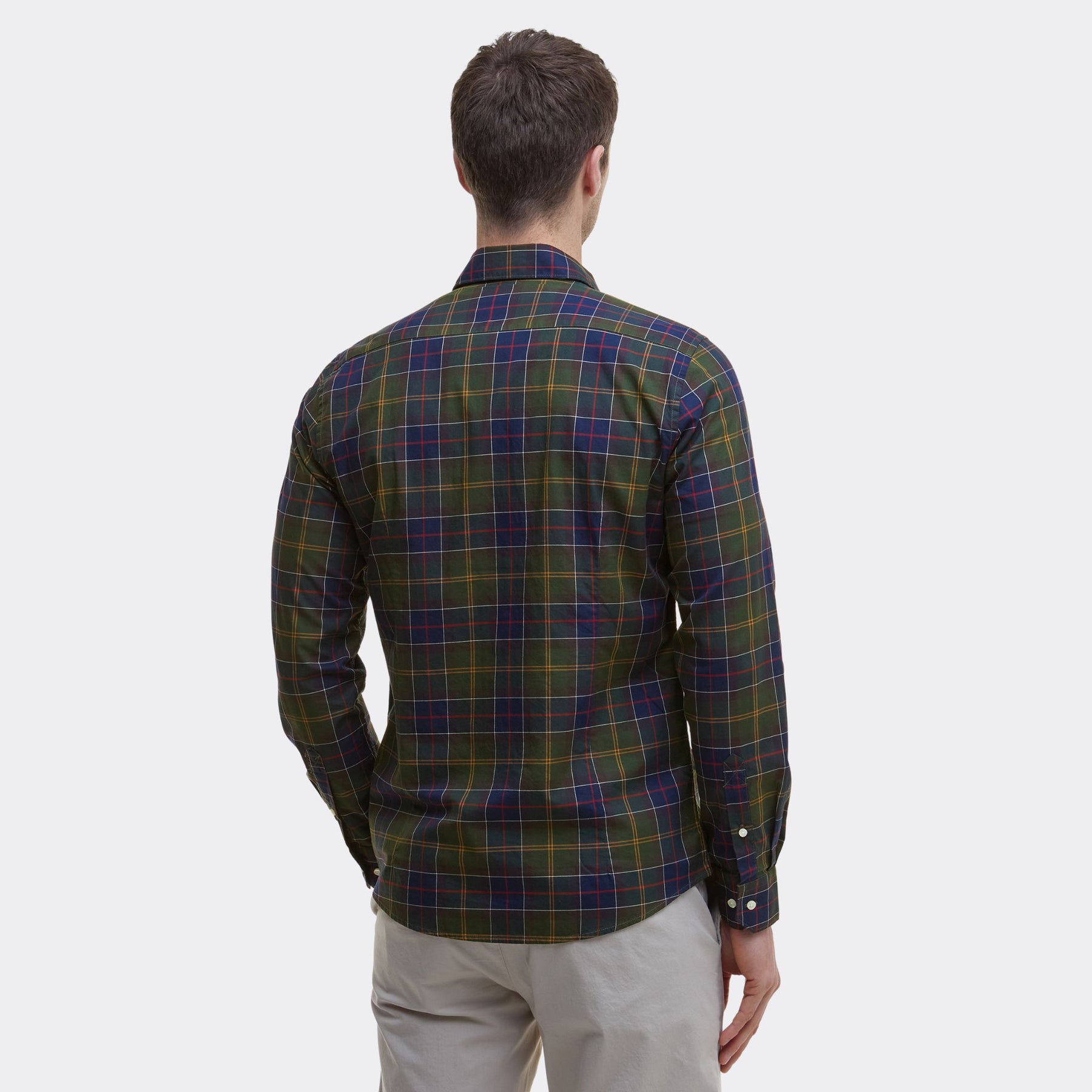 Barbour Men's Wetheram Tailored Long-Sleeved Shirt in Classic Tartan