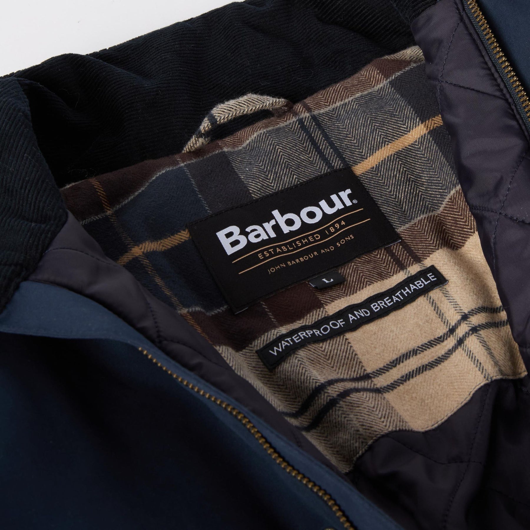 Barbour Men's Winter Spoonbill Waterproof Jacket in Navy
