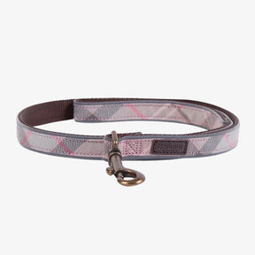 Barbour Printed Dog Lead in Pink Tartan