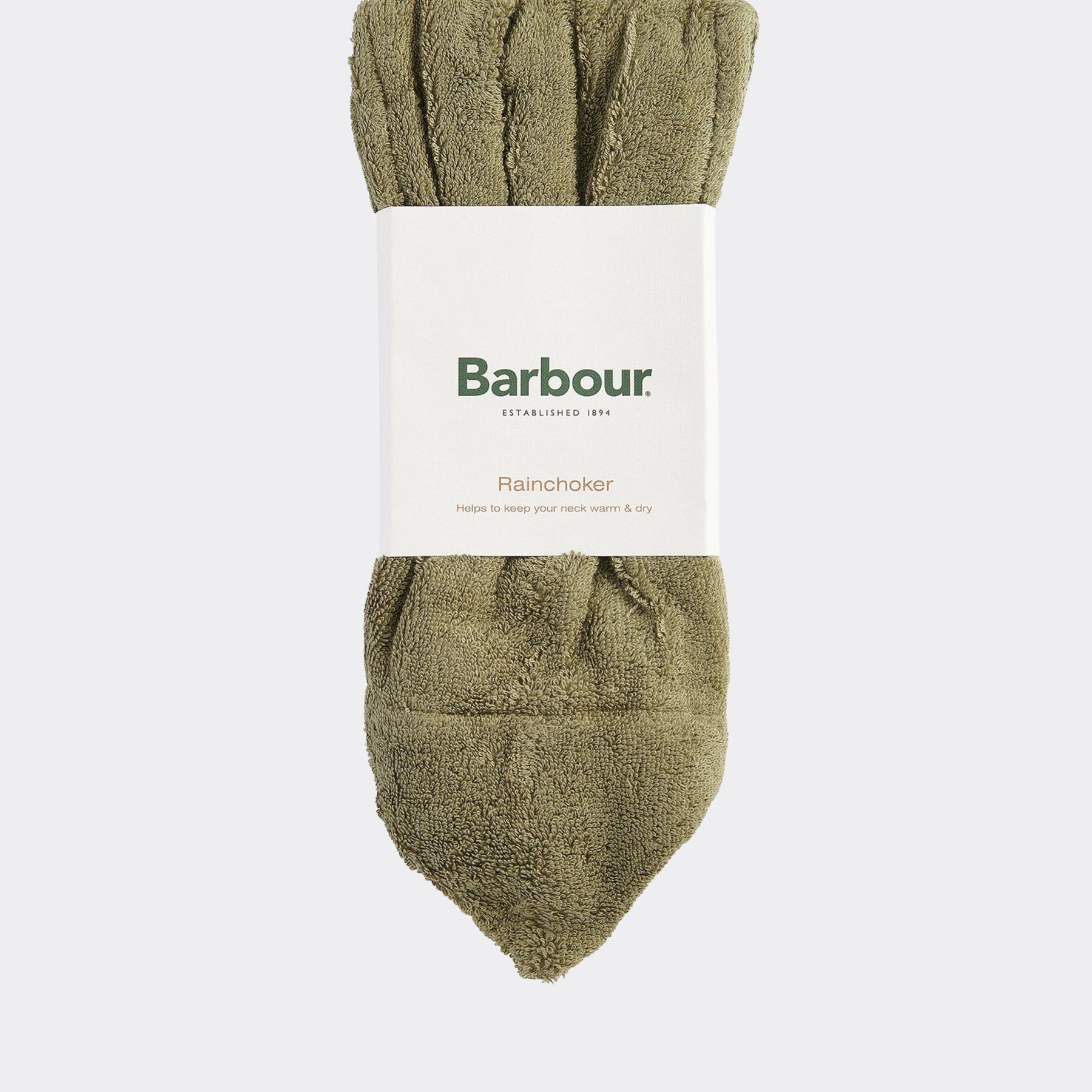 Barbour Rain Choker Scarf in Olive