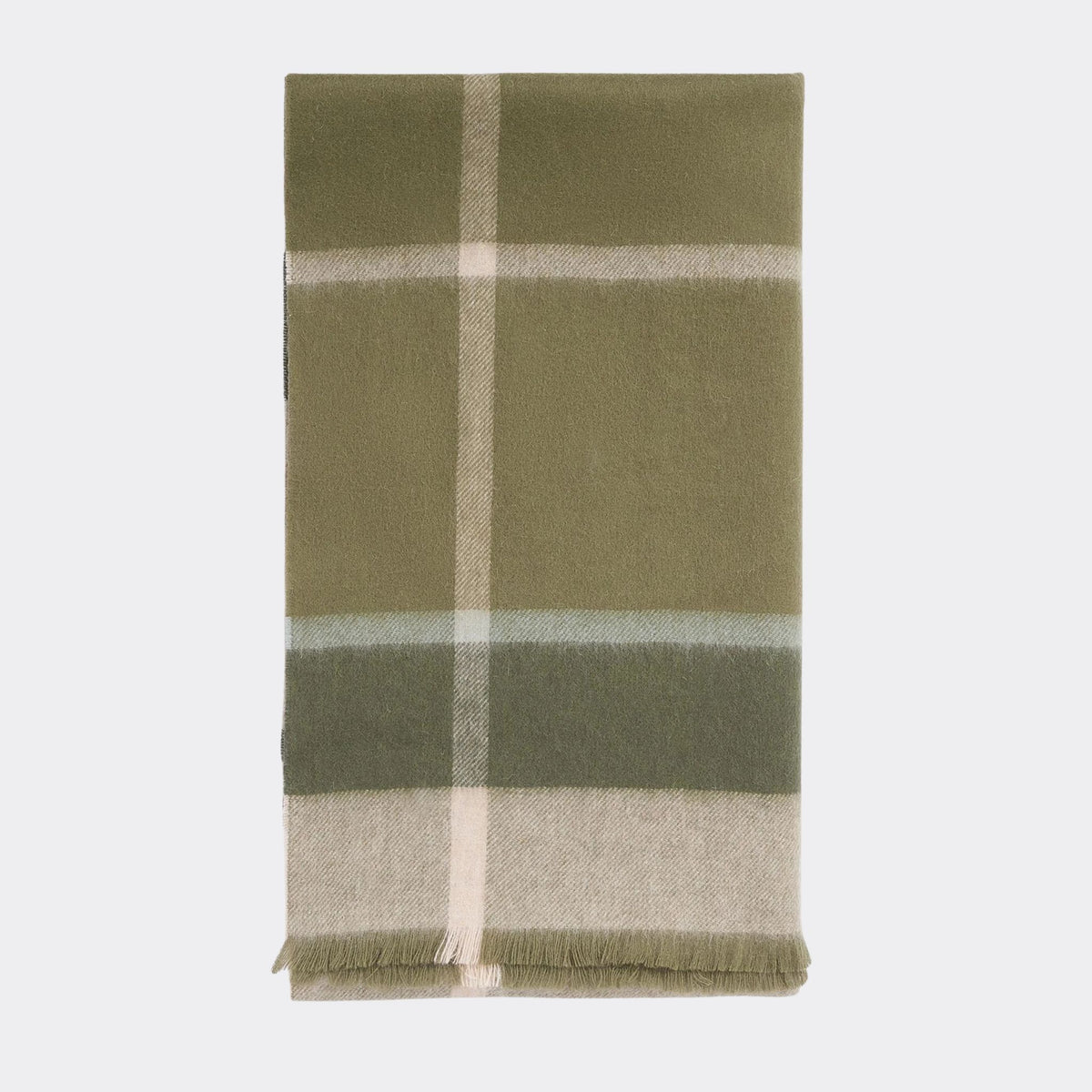Barbour Rosefield Tartan Scarf in Ancient Loden