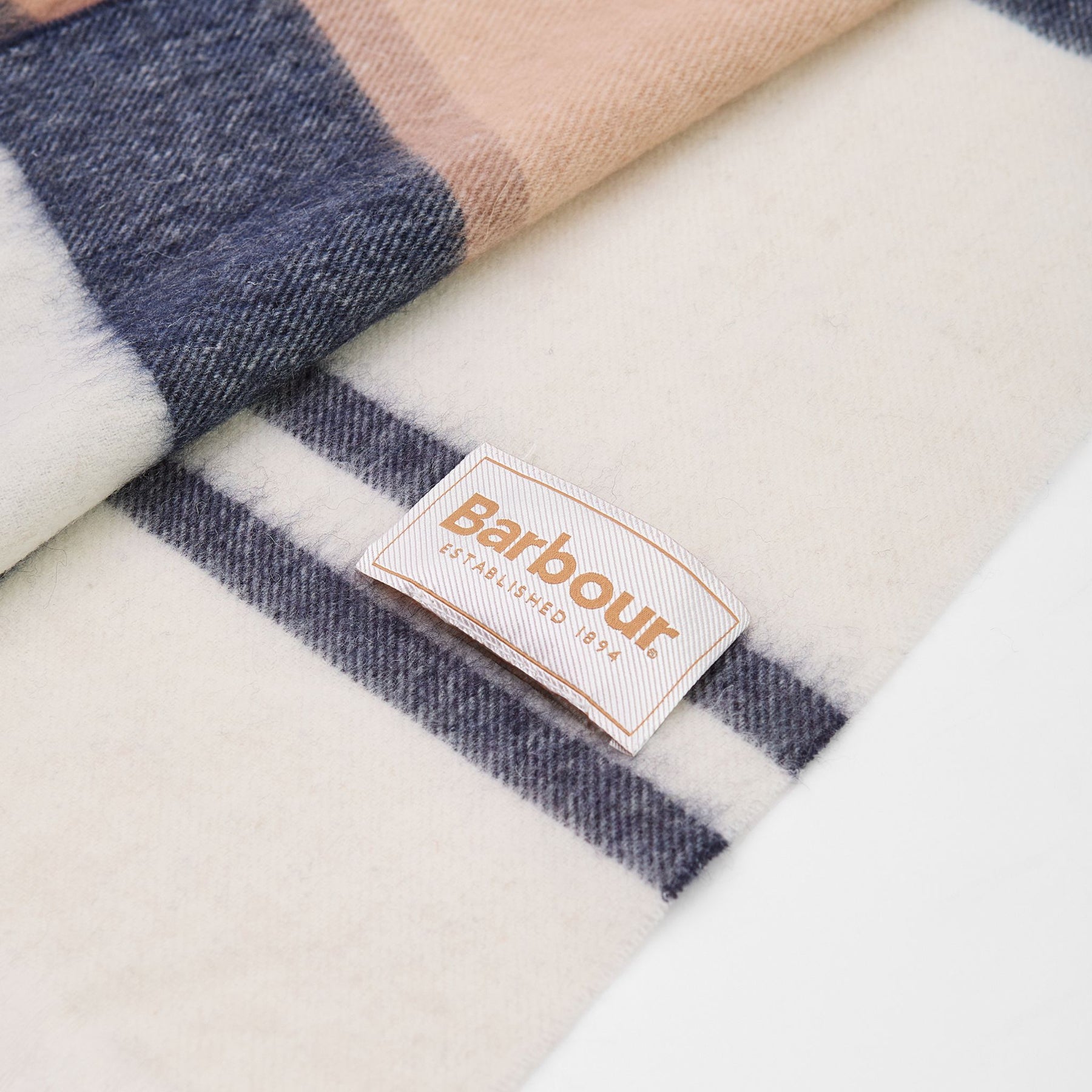 Barbour Rosefield Tartan Scarf in Hessian Tartan